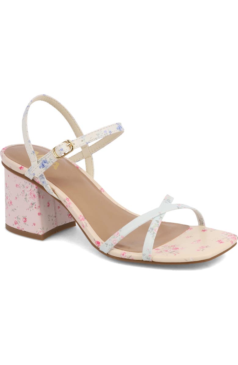 MIA Nadalia Sandal, Main, color, Floral Print