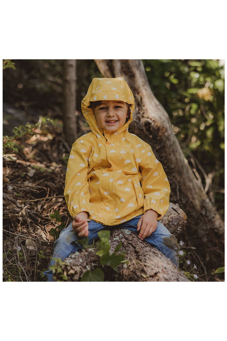 Kids' Sun Cloud Waterproof Raincoat, Alternate, color, YELLOW