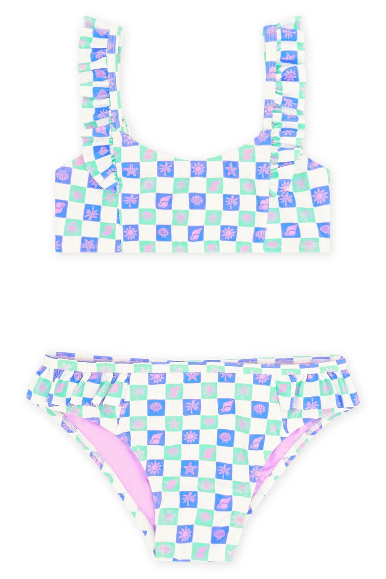 Kids' Happy Daze 50+ Two-Piece Swimsuit, Main, color, WHITE