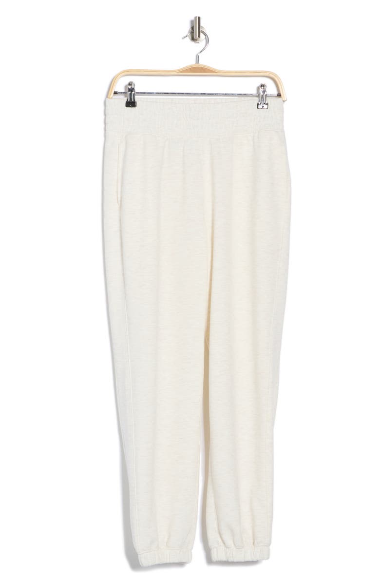 90 DEGREE BY REFLEX New Flow Scuba Knit Joggers, Alternate, color, Heather Seaside Sand