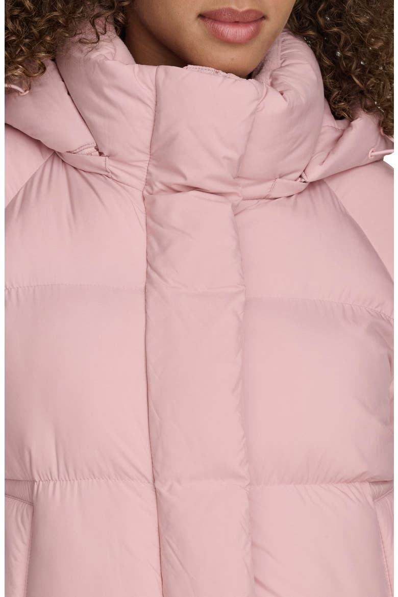 Hooded Quilted Puffer Jacket, Alternate, color, PALE MAUVE