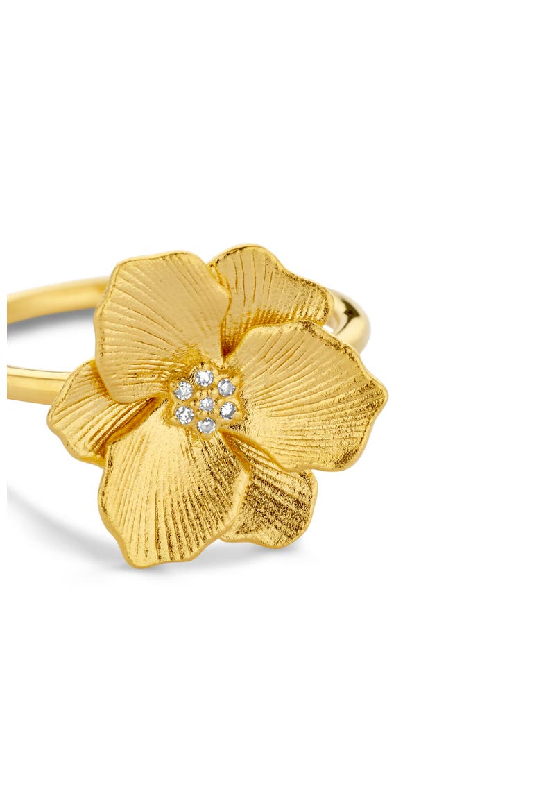 Jasmine Diamond Ring | 7 natural diamonds | 925 Sterling Silver | Ring | 7 | Yellow 18k-Gold Plated, Alternate, color, Yellow 18k Gold Plated
