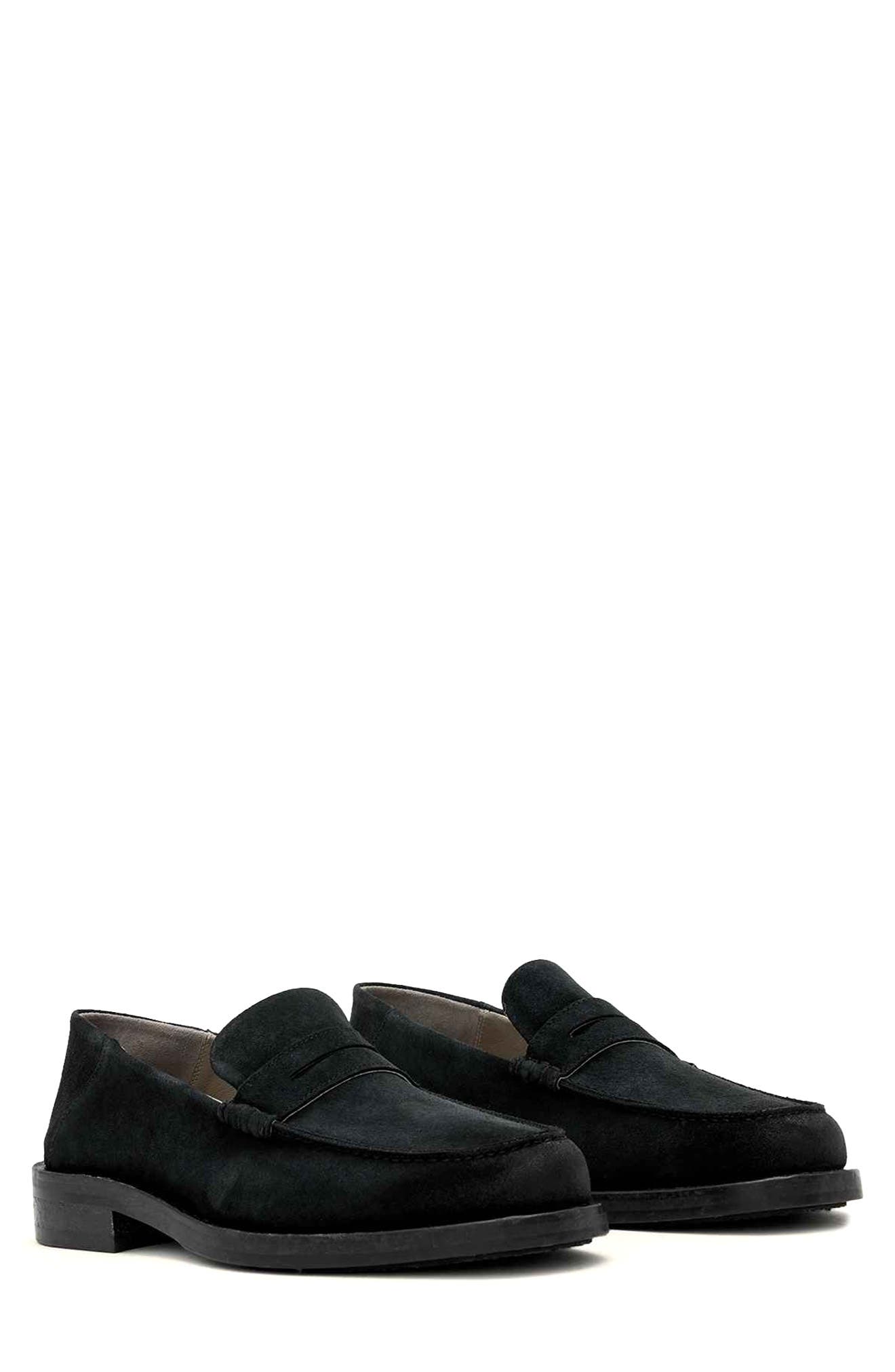 AllSaints Bloom Convertible Penny Loafer, Main, color, Black