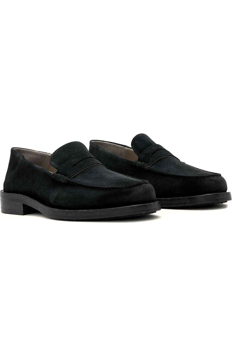 AllSaints Bloom Convertible Penny Loafer, Main, color, Black