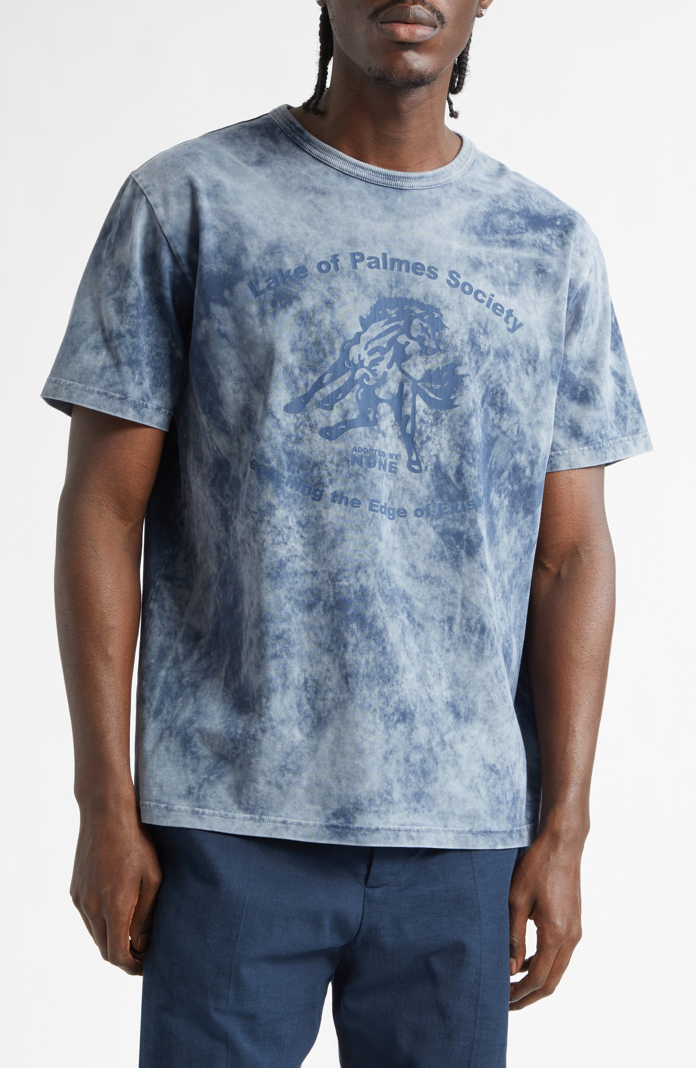 Lake Print Cotton T-Shirt