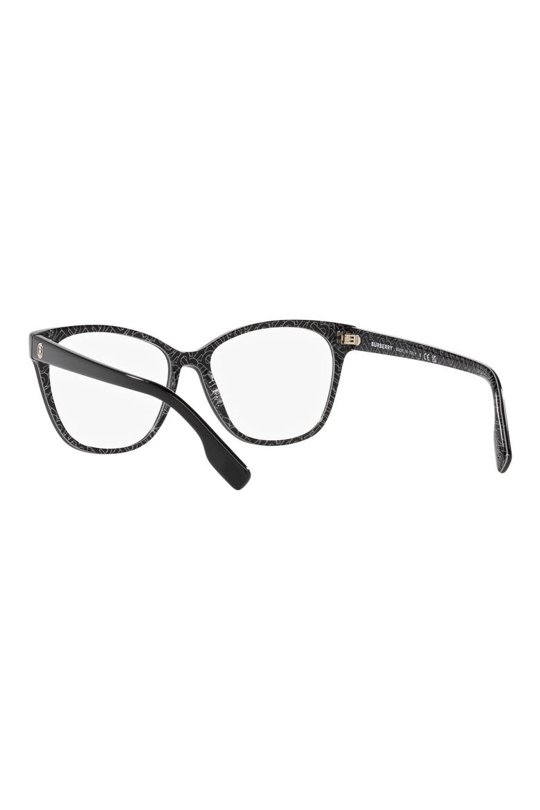 Caroline 53mm Square Optical Glasses, Alternate, color, BLACK