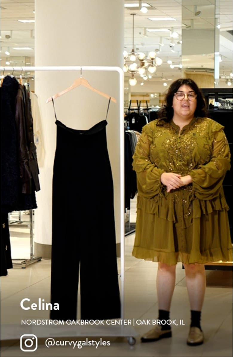 Strapless Wide Leg Jumpsuit, sales video thumbnail