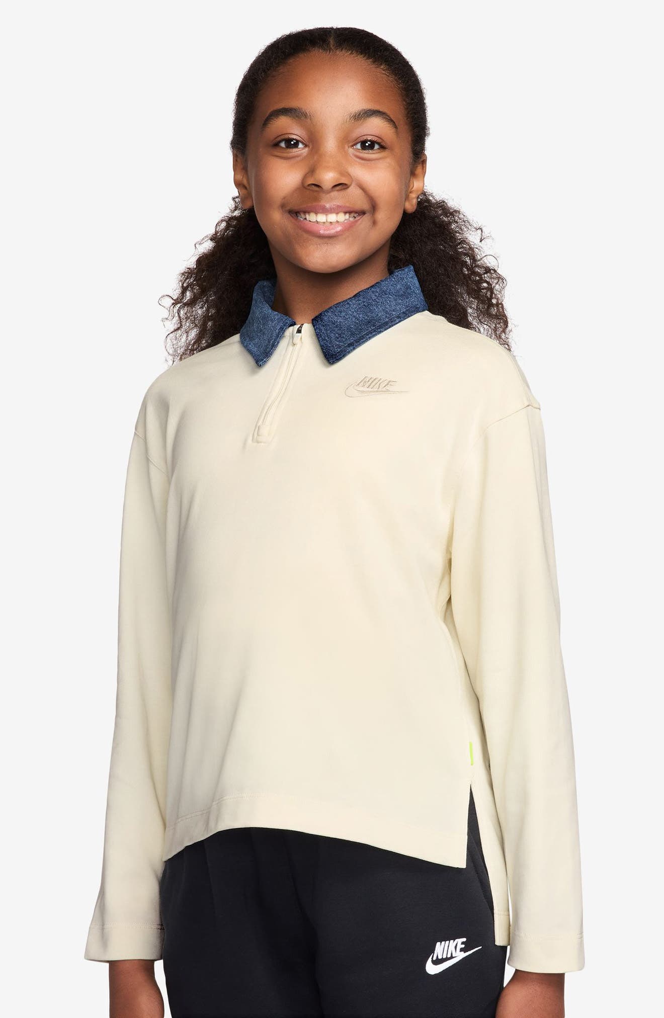 nike youth collared shirts