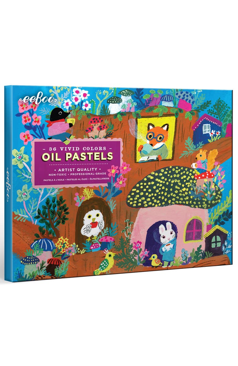 eeBoo Oil Pastels Yumi's Mushroom House, Main, color, 