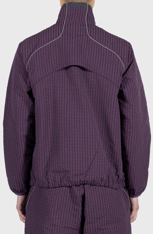 Pleasures Neutron Track Jacket In Eggplant