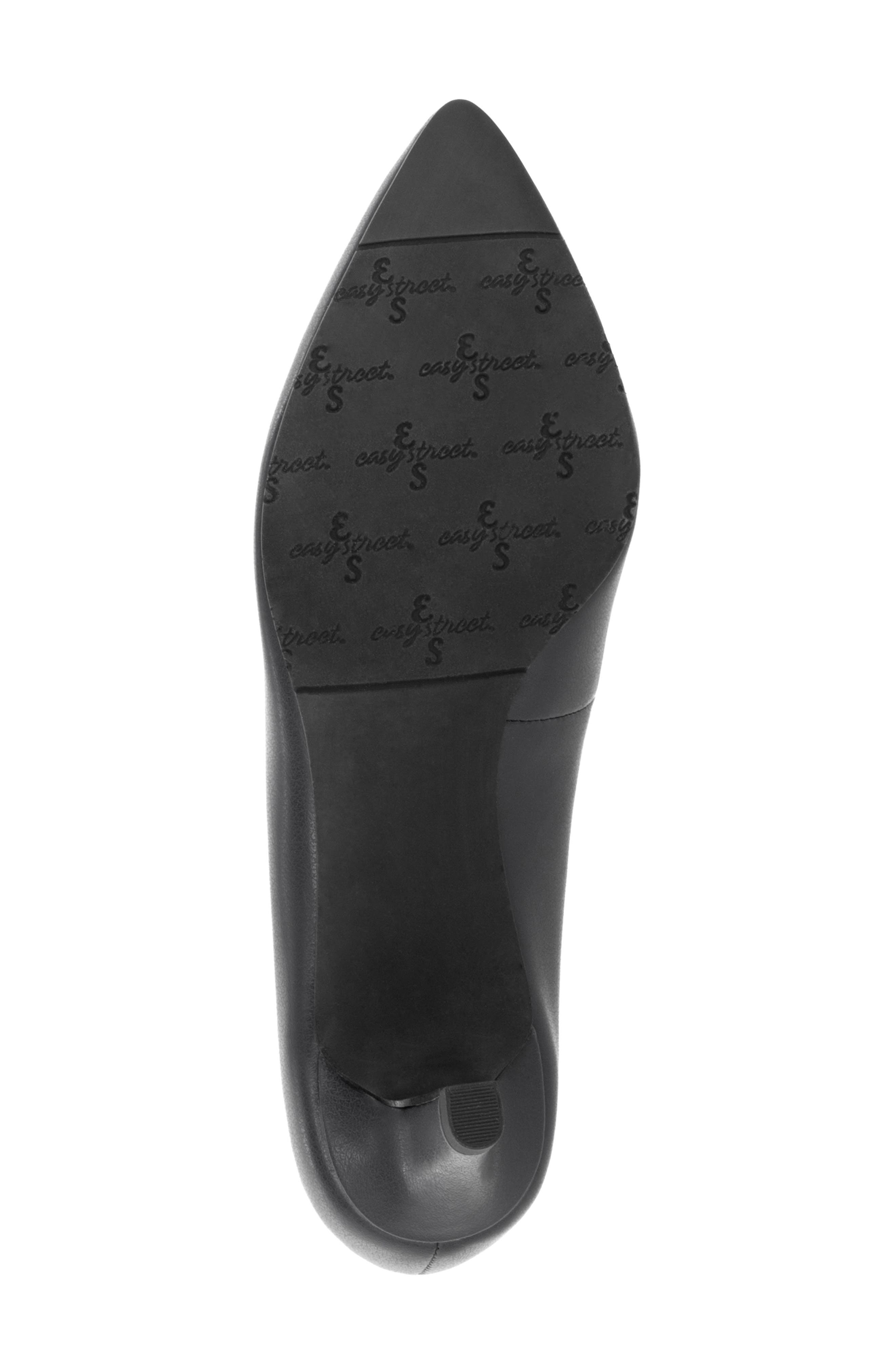 EASY STREET Pointe Pointed Toe Patent Pump - Multiple Widths Available, Alternate, color, Black