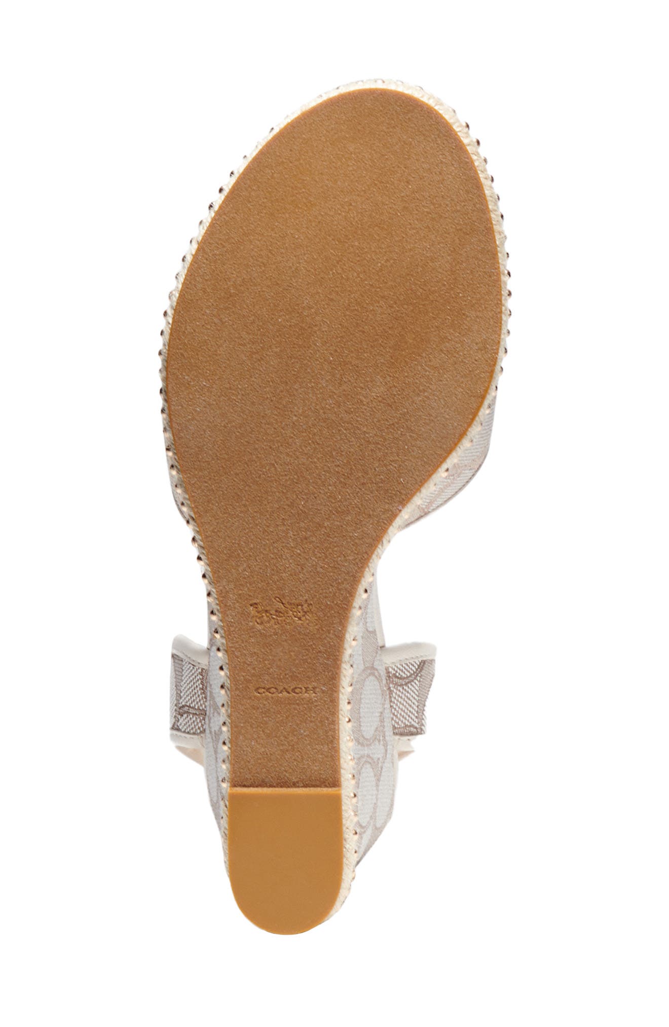 Page Wedge Sandal, Alternate, color, STONE/ CHALK