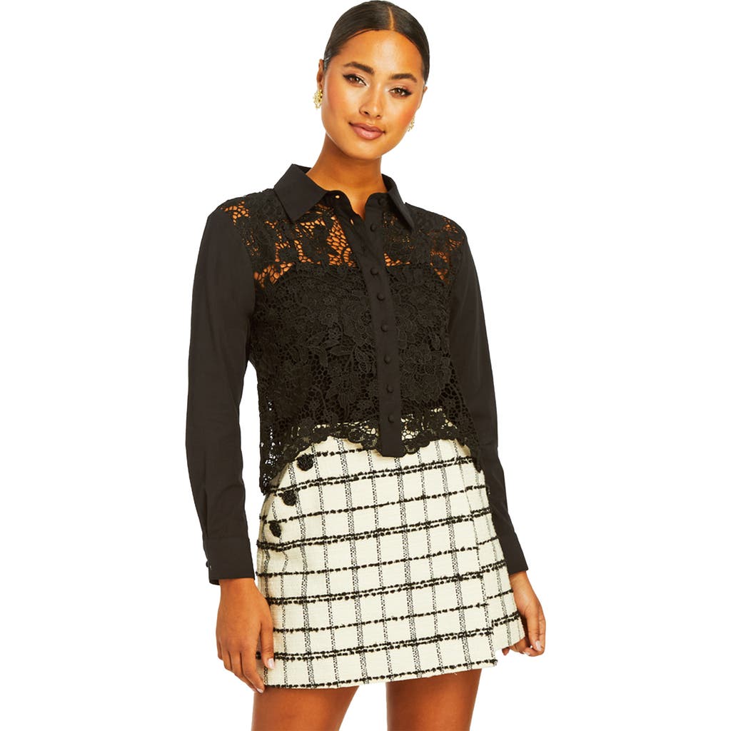 Mestiza New York Leon Lace Top In Black