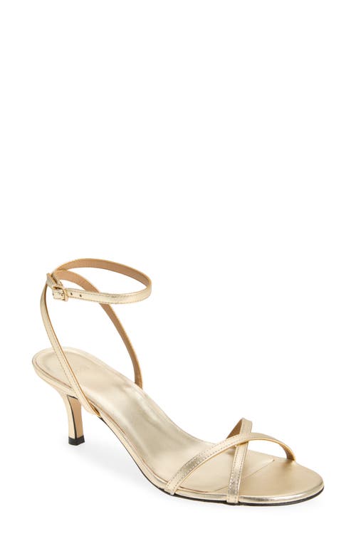 BOSS Cristas Ankle Strap Sandal in Gold at Nordstrom, Size 12
