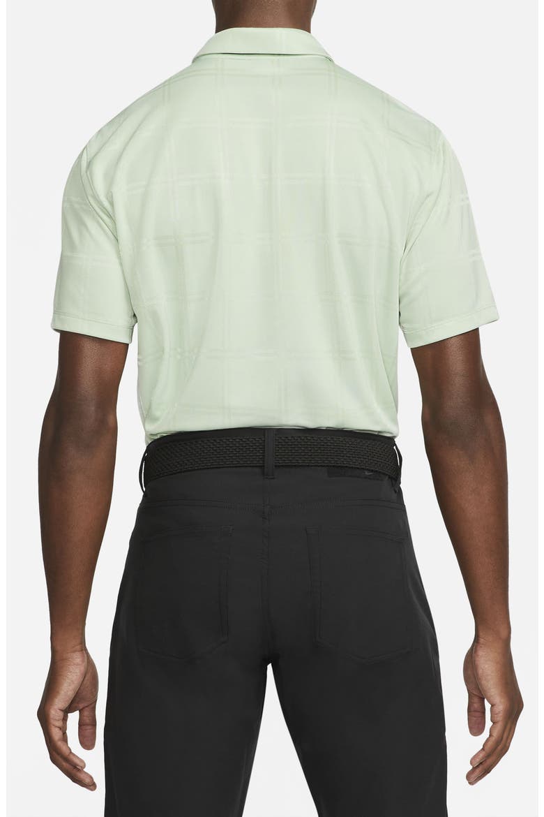 Dri-FIT Vapor Plaid Golf Polo, Alternate, color, SEAFOAM/ BLACK