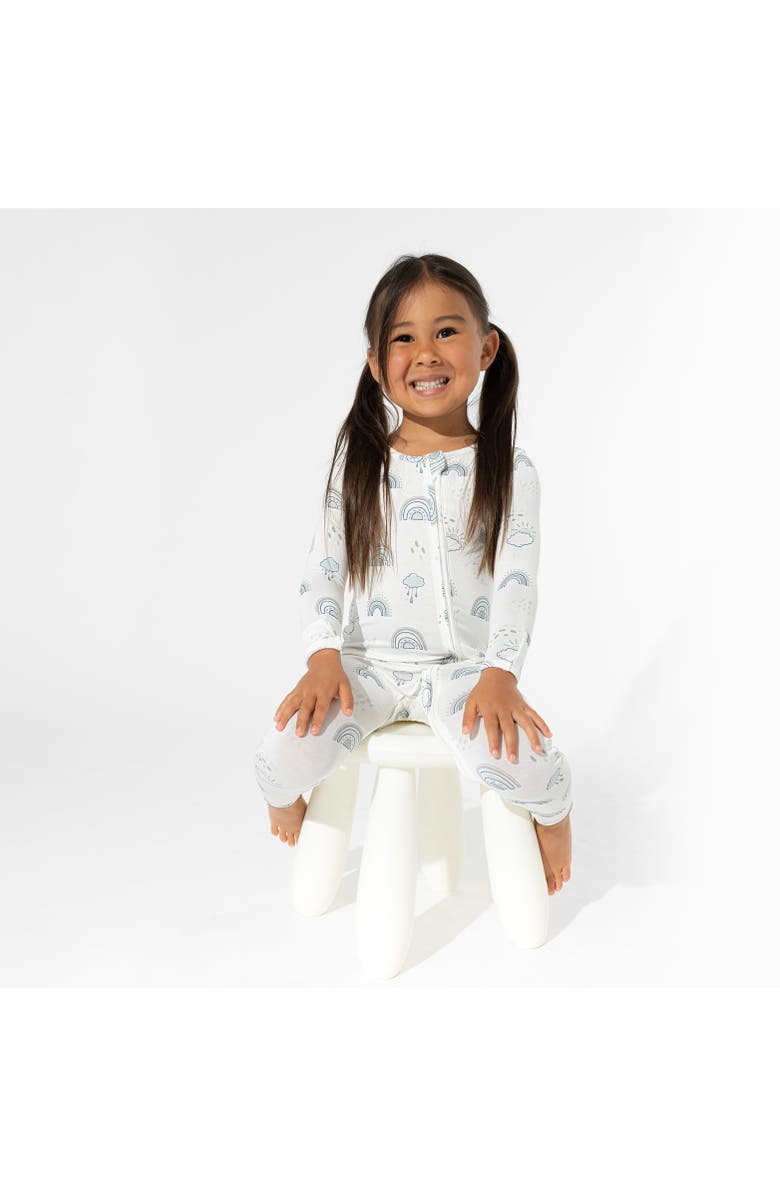 Bellabu Bear Baby Grey Rainbows Convertible Footie, Alternate, color, Grey Rainbows