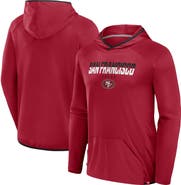 FANATICS Men's Fanatics Scarlet San Francisco 49ers Transitional Defender Hoodie Long Sleeve T-Shirt