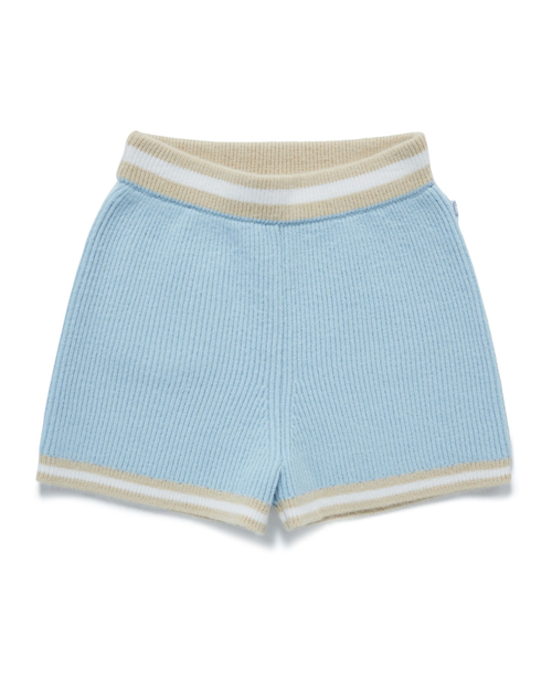 Samii Ryan Smiley® Wimbeldon Knit Shorts In Baby Blue