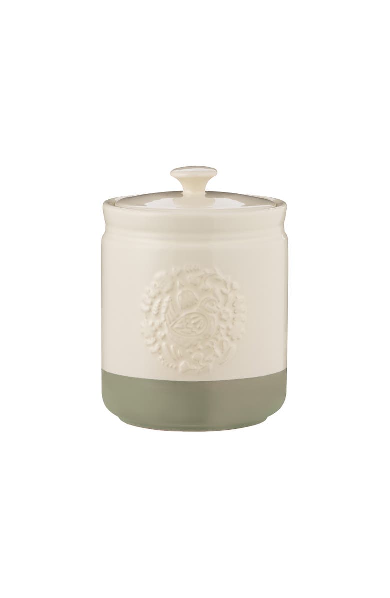 MASON CASH Home to Roost Large Storage Crock, 5" x 7.5", Main, color, Green