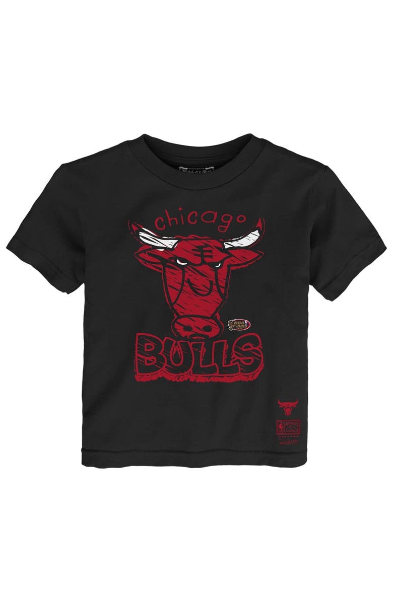 Mitchell & Ness Toddler Mitchell & Ness Black Chicago Bulls Favorite Team T-Shirt, Alternate, color, Black