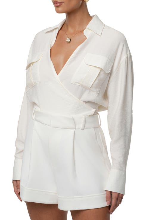 Drift Collared Cargo Long Sleeve Top