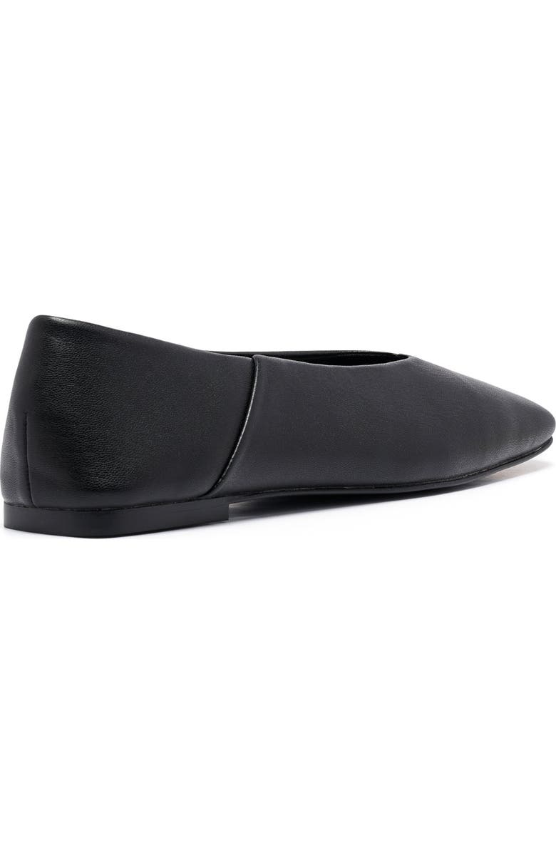 Therapy Australia Gaia Square Toe Flats, Alternate, color, Black Smooth Pu