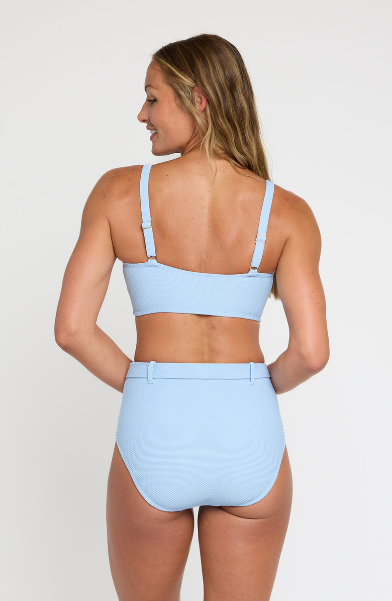 Hermoza Lucia Belted High Waist Swim Bottom, Alternate, color, Powder Blue