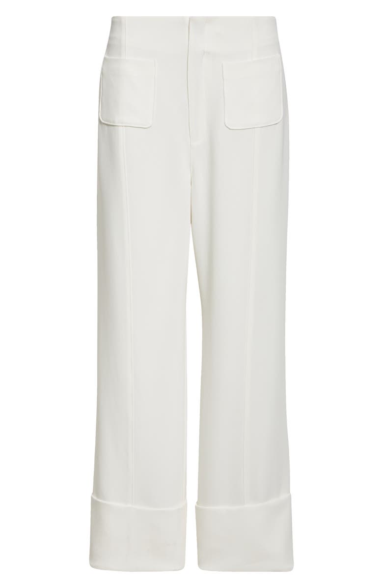 Cinq à Sept Pamela Cuff Straight Leg Pants, Alternate, color, Ivory