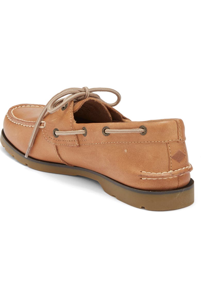 Sperry Leeward 2-Eye Boat Shoe, Alternate, color, Natural