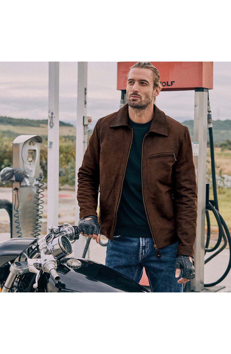 Last Wolf Indiana Dunes Moto Jacket, Alternate, color, Brown