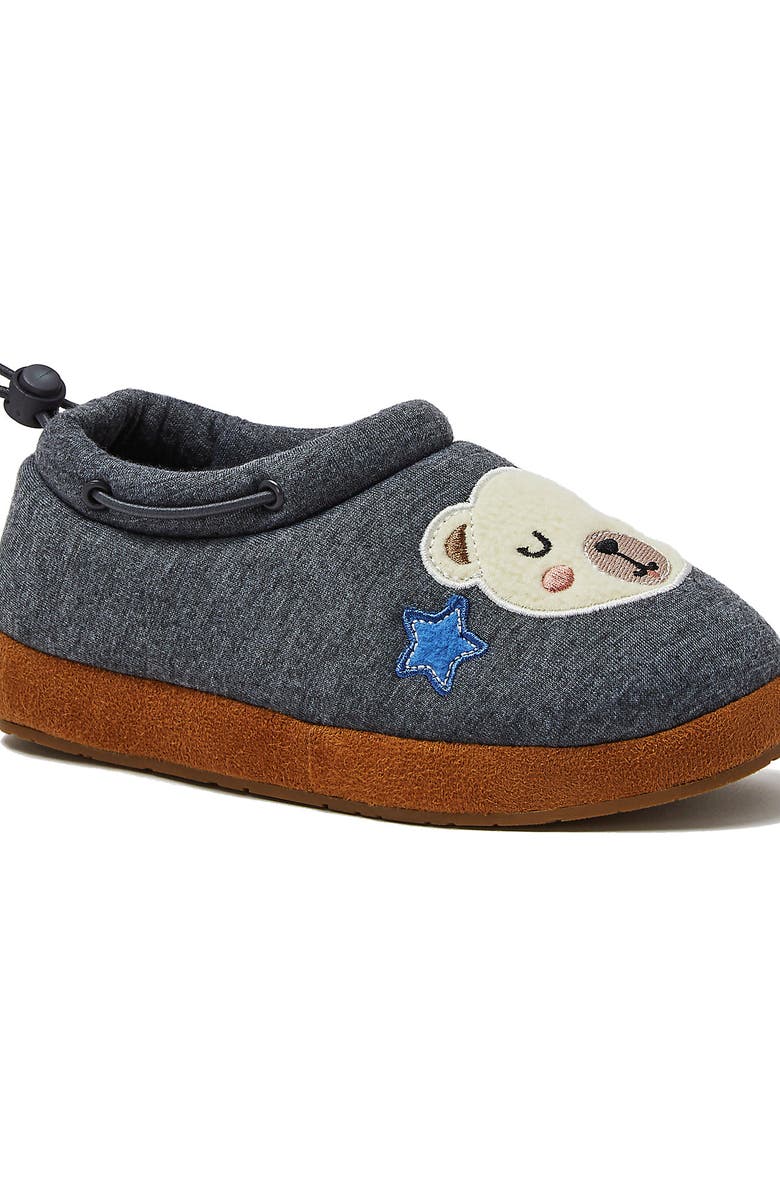 Lands' End Kids Sweet Dreams Adjustable Toggle Fleece Lined Slippers, Main, color, Gray Sleeping Bears