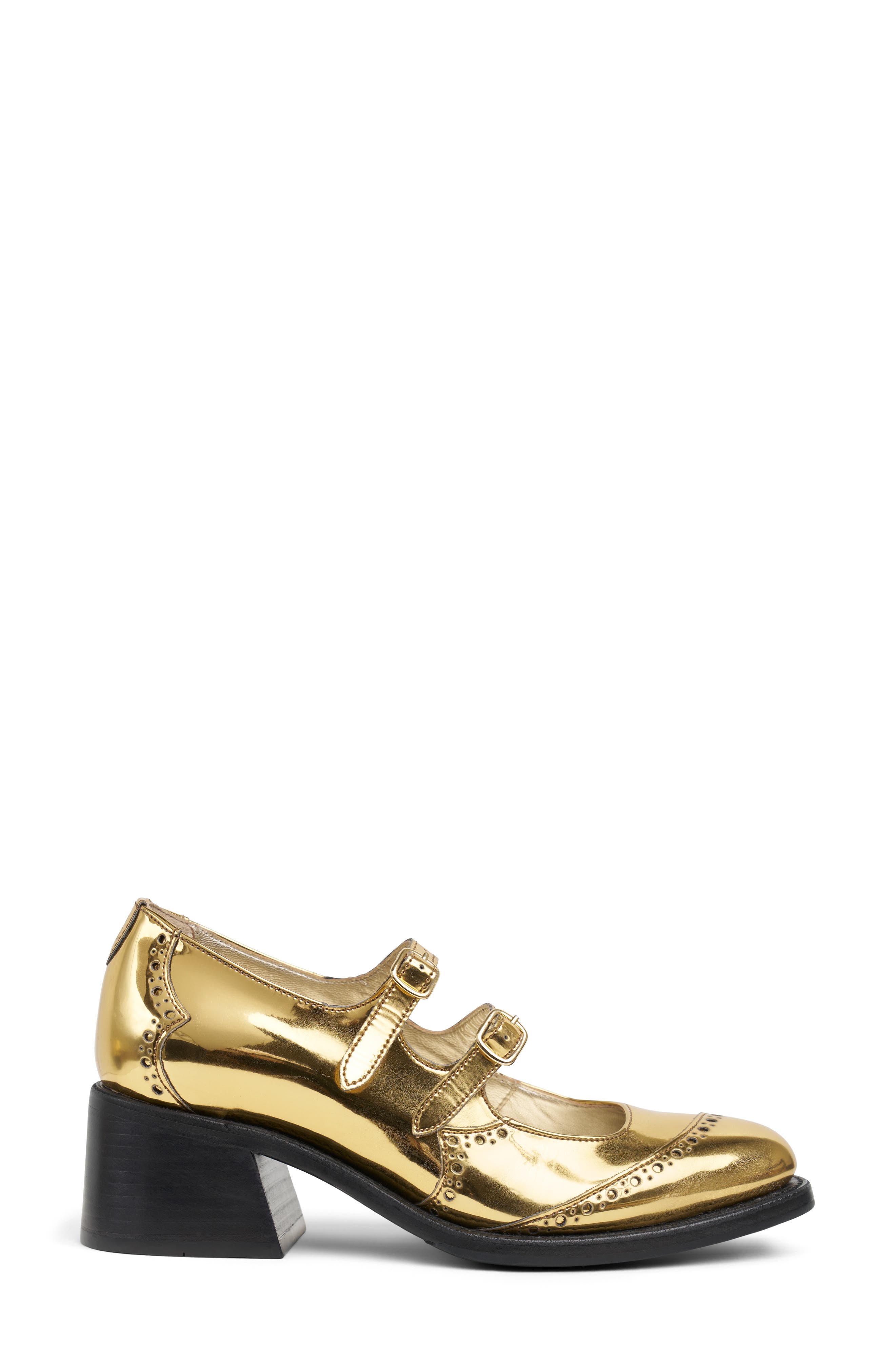 The Office of Angela Scott Miss Amelie Mary Jane Pump, Alternate, color, Gold