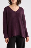 Eileen Fisher V-Neck Organic Cotton Sweater