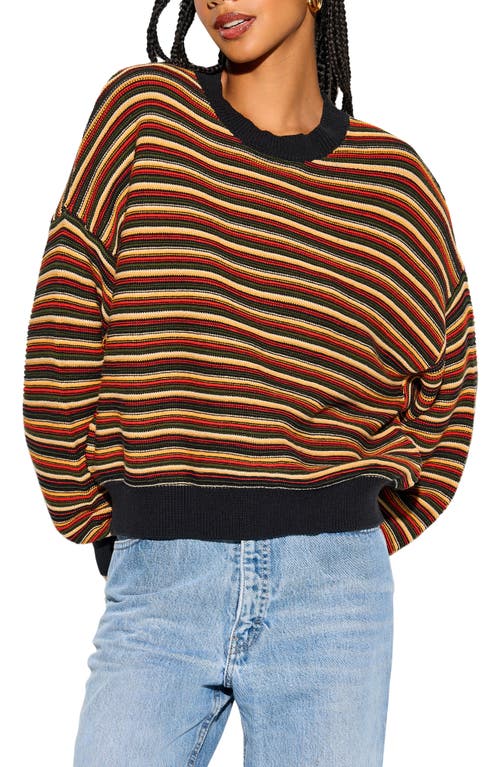 Spiritual Gangster Rue Ottoman Oversize Sweater In Multi
