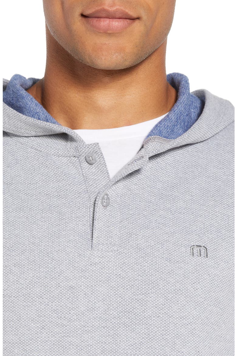 Travis Mathew Sainz Hoodie, Alternate, color, HEATHER GREY