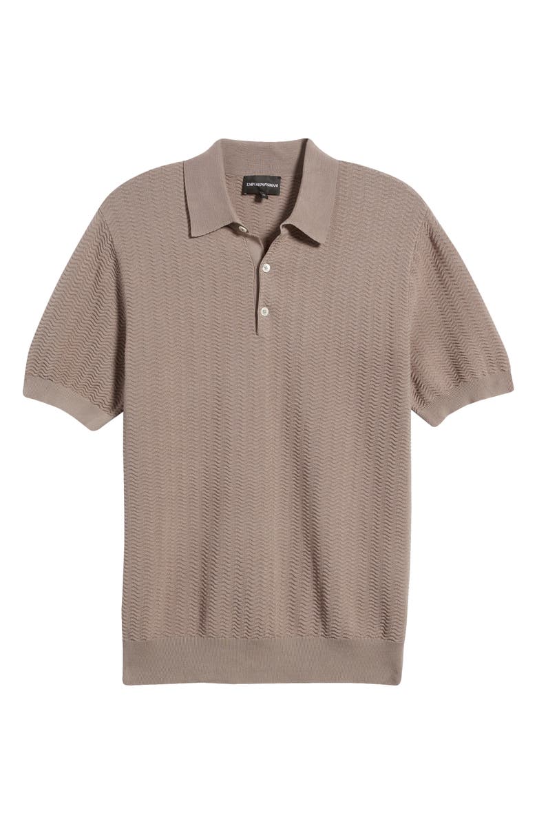 Emporio Armani Textured Sweater Polo, Alternate, color,