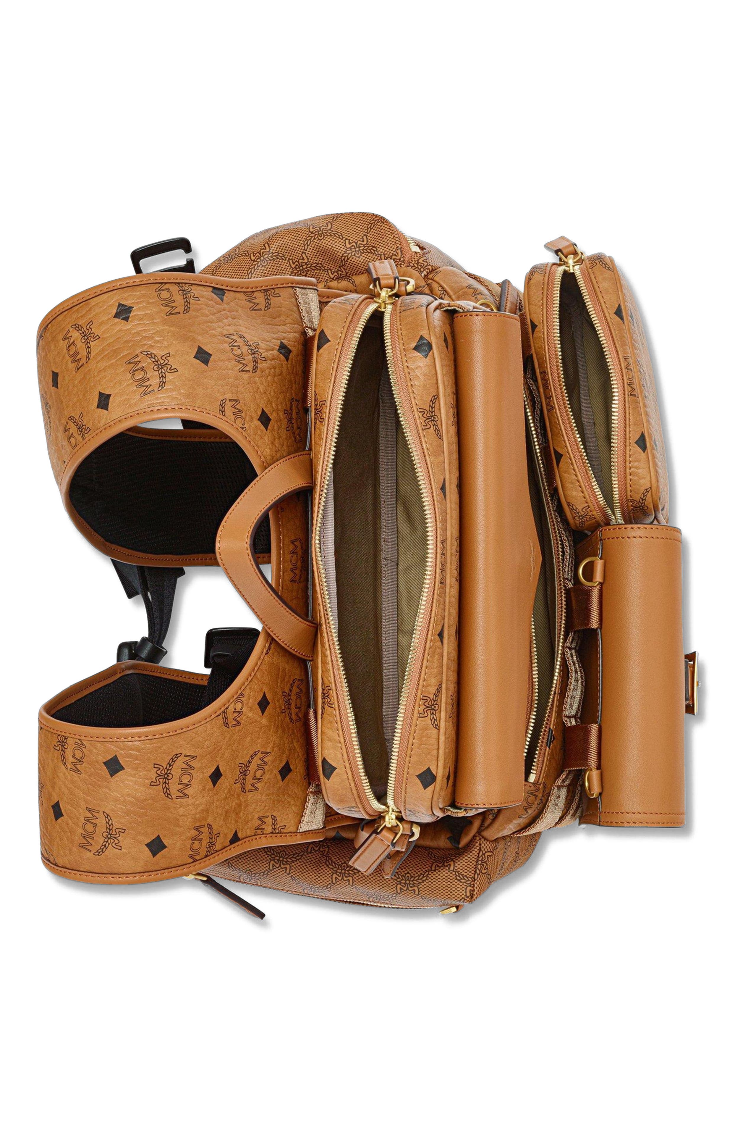 MCM Aren Multi-Backpack in Visetos, Alternate, color, 