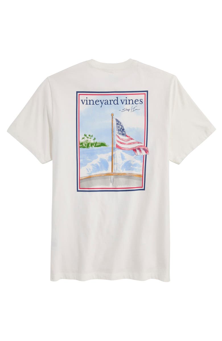 vineyard vines Chasing Summer Graphic Pocket T-Shirt, Alternate, color, Marshmallow