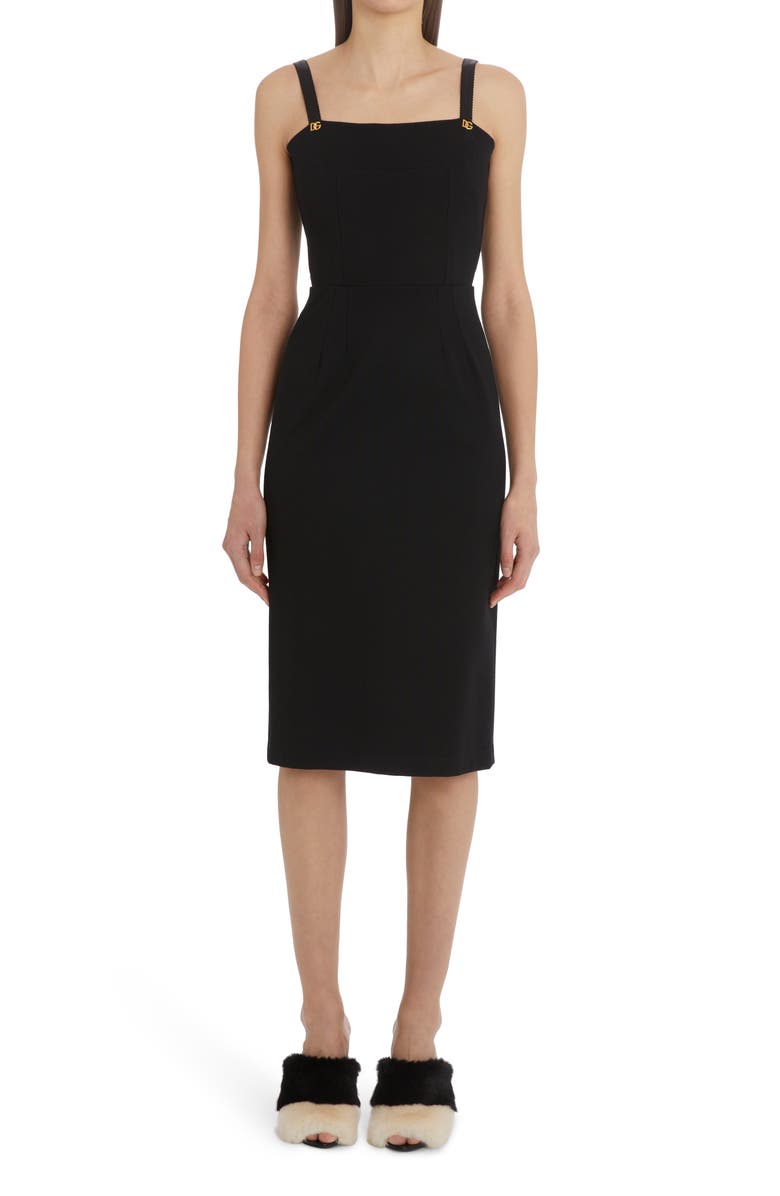 Dolce&Gabbana Tubino Jersey Midi Dress, Main, color, 