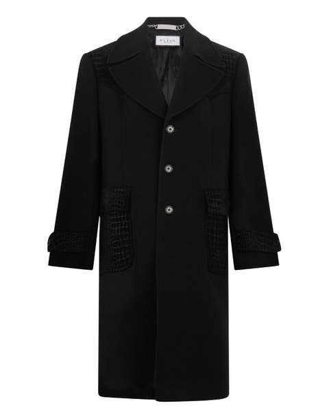 Gianni Fit Coat Croco Inserts Men