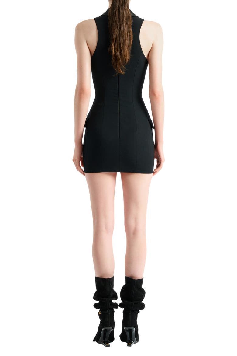 Short belted dress, Alternate, color, black