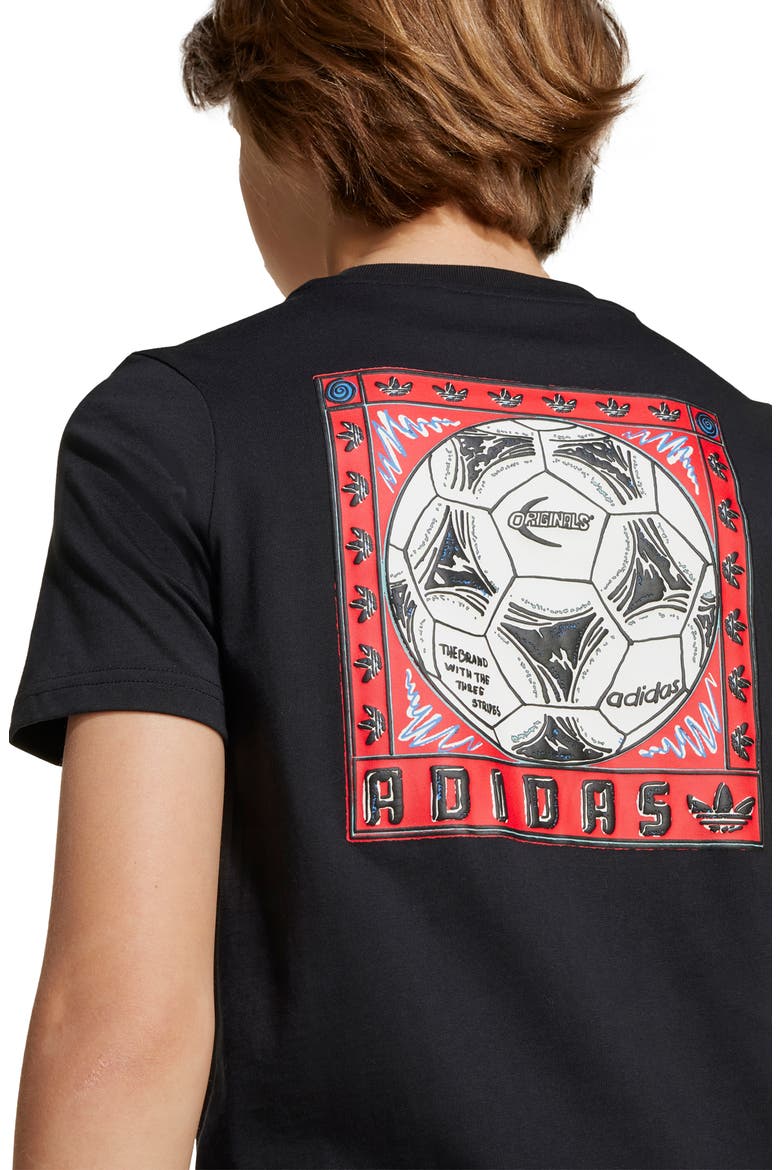Kids' Cotton Graphic T-Shirt, Alternate, color, BLACK