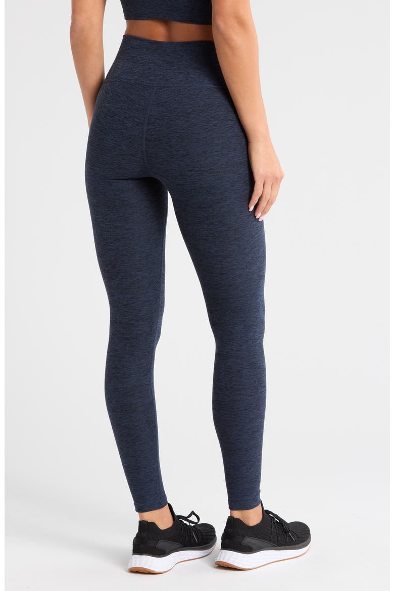 Renew Mélange High Waist Leggings, Alternate, color, NAVY SAPPHIRE MELANGE