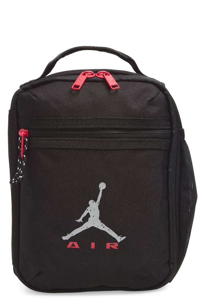 Kids' Air Raid Fuel Pack Lunchbox, Main, color, BLACK/ CEMENT GREY