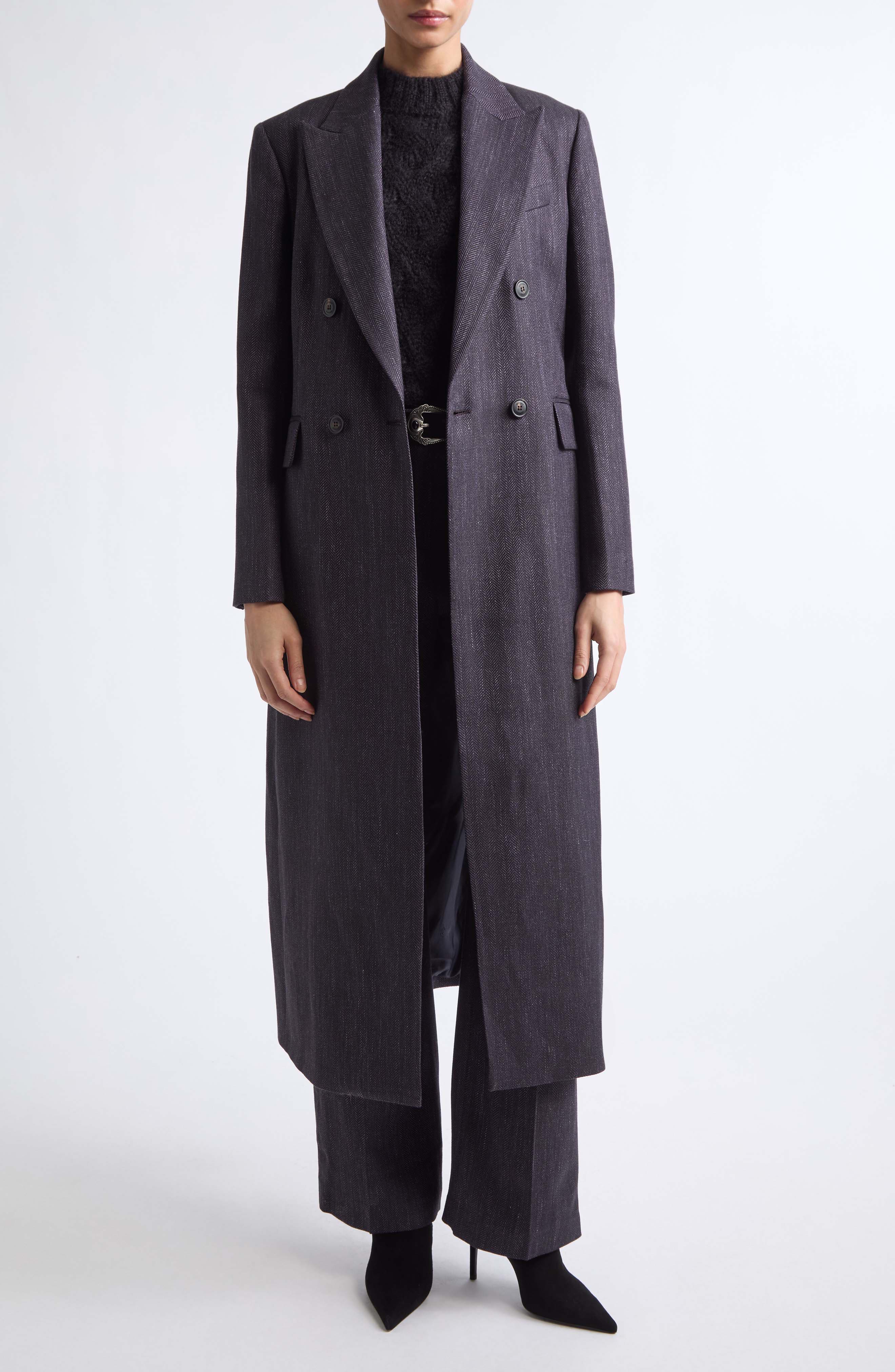 Eleventy Stretch Wool, Silk & Linen Pants (Women) | Nordstrom