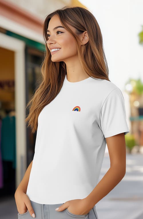 Dalix Womens Rainbow Jersey Relaxed Tee