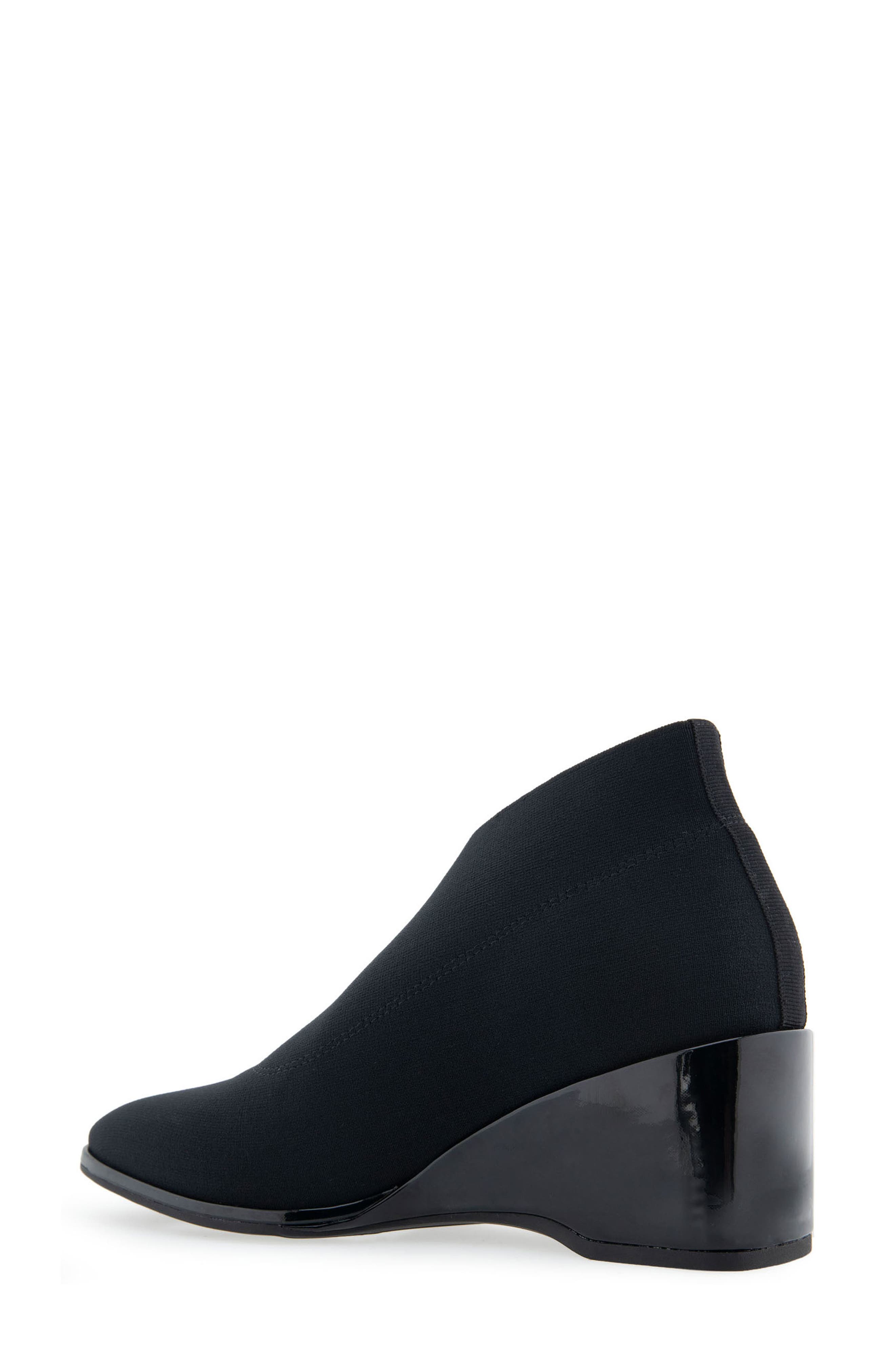 Aerosoles Anini Wedge Slip-On Bootie, Alternate, color, Black Elastic