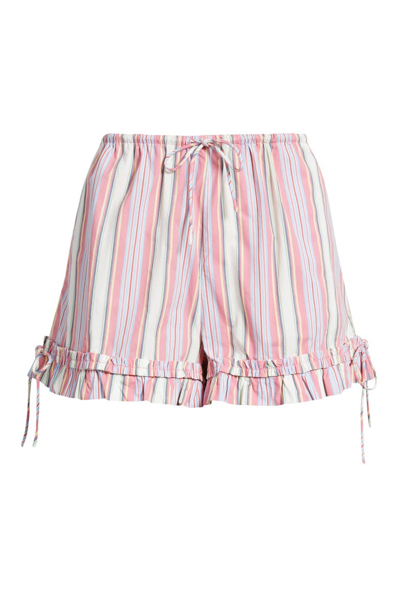 Mafalda Frilly Tie Bloomer Organic Cotton Shorts, Alternate, color, PINK