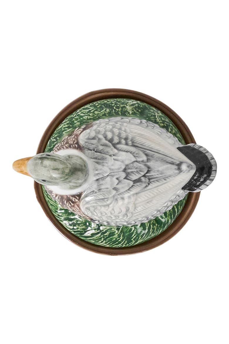 Forest Walk Duck Covered Bowl, Alternate, color, MULTI