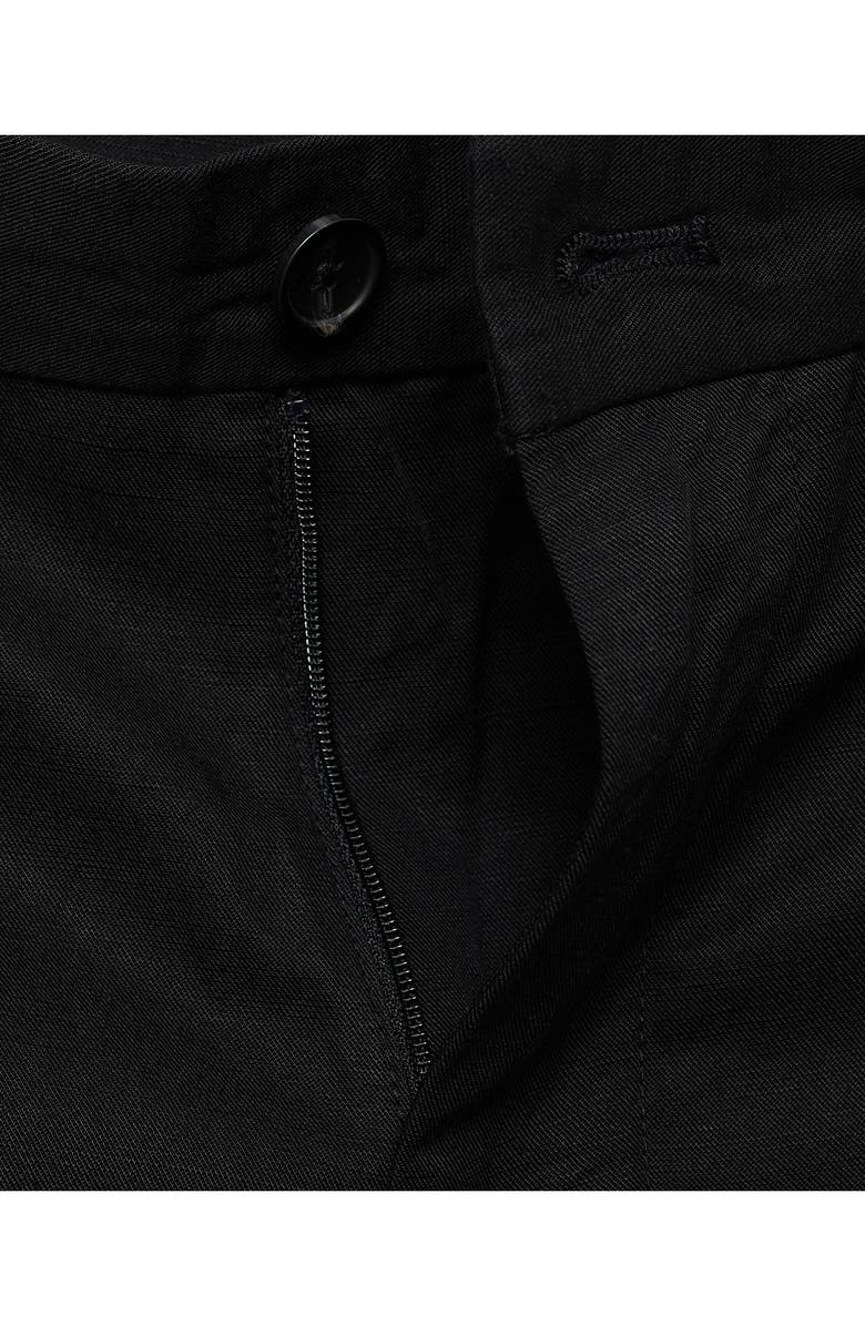 MANGO Elastic Waist Shorts, Alternate, color, Black